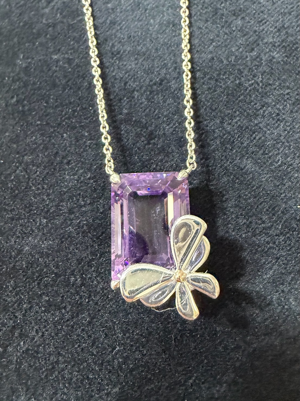 Tiffany & Co. Love Bug Amethyst Butterfly Pendant